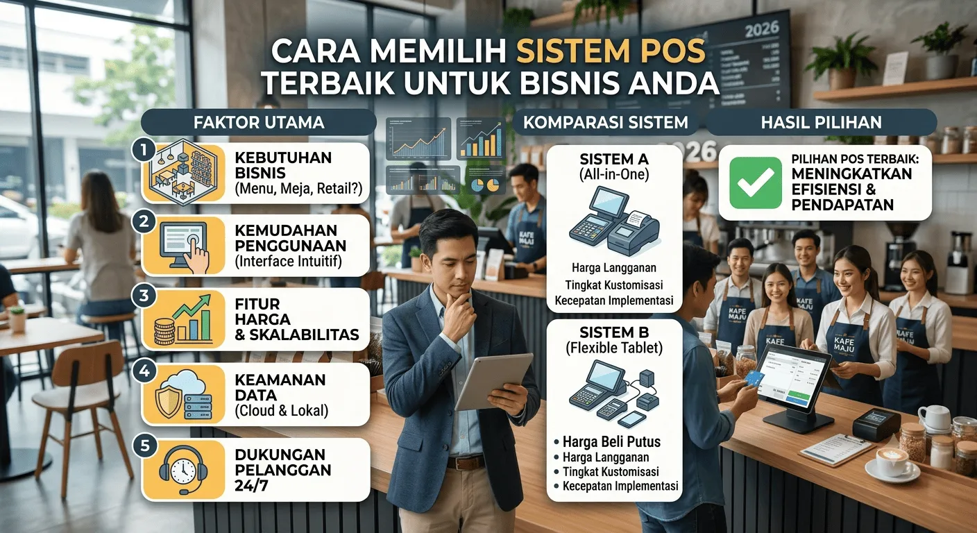Cara Memilih Sistem POS Terbaik untuk Bisnis Anda (Panduan Lengkap)